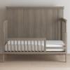Child Craft Toddler Bed Guard Rail Converts Denman 4-in-1 Convertible Crib into Toddler Bed, Made of Pinewood, Non-Toxic Finish (Midnight Gray)(Crescent Gray)
