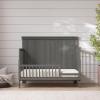 Child Craft Toddler Bed Guard Rail Converts Denman 4-in-1 Convertible Crib into Toddler Bed, Made of Pinewood, Non-Toxic Finish (Midnight Gray)(Midnight Gray)