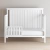 Child Craft Toddler Bed Guard Rail Converts London and Hampton 4-in-1 Convertible Crib into Toddler Bed, Made of Pinewood, Non-Toxic Finish (Matte White)