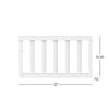 Child Craft Toddler Bed Guard Rail Converts London and Hampton 4-in-1 Convertible Crib into Toddler Bed, Made of Pinewood, Non-Toxic Finish (Matte White)