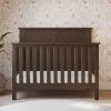 Child Craft Woodland 4-in-1 Convertible Crib, Baby Crib Converts to Day Bed, Toddler Bed and Full Size Bed, 3 Adjustable Mattress Positions, Non-Toxic, Baby Safe Finish (Brushed Truffle)