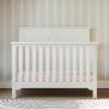 Child Craft Woodland 4-in-1 Convertible Crib, Baby Crib Converts to Day Bed, Toddler Bed and Full Size Bed, 3 Adjustable Mattress Positions, Non-Toxic, Baby Safe Finish (Brushed Cotton)