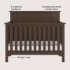 Child Craft Woodland 4-in-1 Convertible Crib, Baby Crib Converts to Day Bed, Toddler Bed and Full Size Bed, 3 Adjustable Mattress Positions, Non-Toxic, Baby Safe Finish (Brushed Truffle)