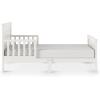 Child Craft Woodland Flat Top Toddler Bed for Kids with Guard Rails, Low to Ground Design, Made of Pinewood, Featuring Clean Lines to Match Any Décor (Brushed Pebble)(Brushed Cotton)