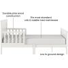 Child Craft Woodland Flat Top Toddler Bed for Kids with Guard Rails, Low to Ground Design, Made of Pinewood, Featuring Clean Lines to Match Any Décor (Brushed Pebble)(Brushed Cotton)