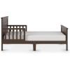 Child Craft Woodland Flat Top Toddler Bed for Kids with Guard Rails, Low to Ground Design, Made of Pinewood, Featuring Clean Lines to Match Any Décor (Brushed Pebble)(Brushed Truffle)