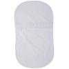 HALO BassiNest Fitted Sheet – 100% Cotton, Soft and Breathable Bassinet Sheet for Babies, 30” x 16” Pre-Shrunk Sheet, Pebble(Solid White)
