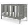 Child Craft Atwood 3-in-1 Euro Convertible Baby Crib, Wooden Nursery Furniture Converts to Daybed and Toddler Bed, 3 Mattress Height Adjustments, Non-Toxic Baby Safe Finish, Lunar Gray | 3-in-1, Baby Safe Finish, Non-Toxic, Adjustable