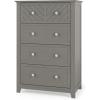 Child Craft Atwood 4-Drawer Dresser for Nursery or Bedroom, Plenty of Storage, Anti-Tip Kit Included to Prevent Tipping, Non-Toxic, Baby Safe Finish (Lunar Gray)