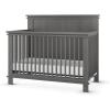 Child Craft Denman 4-in-1 Convertible Crib, Baby Crib Converts to Day Bed, Toddler Bed and Full Size Bed, 3 Adjustable Mattress Positions, Non-Toxic, Baby Safe Finish (Midnight Gray)