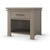Child Craft Denman Nightstand with Drawer for Nursery or Bedroom, Large Storage Drawer, Made of Sturdy Pinewood, Non-Toxic, Baby Safe Finish (Midnight Gray)(Crescent Gray)