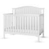 Child Craft Hampton Arch 4-in-1 Convertible Crib, Baby Crib Converts to Day Bed, Toddler Bed and Full Size Bed, 3 Adjustable Mattress Positions, Non-Toxic, Baby Safe Finish (Matte White)