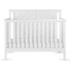 Child Craft Hampton Flat Top 4-in-1 Convertible Crib, Baby Crib Converts to Day Bed, Toddler Bed and Full Size Bed, 3 Adjustable Mattress Positions, Non-Toxic, Baby Safe Finish (Matte White)