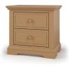 Child Craft Jordyn 2 Drawer Nightstand for Nursery or Bedroom, Large Storage Drawers, Made of Sturdy Pinewood, Non-Toxic, Baby Safe Finish (Lunar Gray)(Biscotti)