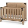 Child Craft Lucas 4-in-1 Convertible Crib, Baby Crib Converts to Day Bed, Toddler Bed and Full Size Bed, 3 Adjustable Mattress Positions, Non-Toxic, Baby Safe Finish (Nutmeg)