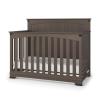Child Craft Redmond 4-in-1 Convertible Baby Crib, Wood Nursery Furniture Converts to Toddler Bed, Daybed & Full Bed, Adjustable Mattress Heights, Rustic Style, Non-Toxic Baby Safe Finish, Dapper Gray | 4-in-1 Crib, Baby Safe Finish, Non-Toxic, Adjustable(Dapper Gray)