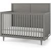 Child Craft Surrey Hill 4-in-1 Convertible Crib, Baby Crib Converts to Day Bed, Toddler Bed and Full Size Bed, 3 Adjustable Mattress Positions, Non-Toxic, Baby Safe Finish (Lunar Gray)