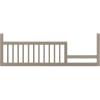 Child Craft Toddler Bed Guard Rail Converts Denman 4-in-1 Convertible Crib into Toddler Bed, Made of Pinewood, Non-Toxic Finish (Midnight Gray)(Crescent Gray)