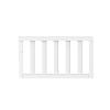 Child Craft Toddler Bed Guard Rail Converts London and Hampton 4-in-1 Convertible Crib into Toddler Bed, Made of Pinewood, Non-Toxic Finish (Matte White)