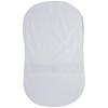 HALO BassiNest Fitted Sheet – 100% Cotton, Soft and Breathable Bassinet Sheet for Babies, 30” x 16” Pre-Shrunk Sheet, Pebble(Solid White)