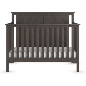 Child Craft Hampton Flat Top 4-in-1 Convertible Crib, Baby Crib Converts to Day Bed, Toddler Bed and Full Size Bed, 3 Adjustable Mattress Positions, Non-Toxic, Baby Safe Finish (Dapper Gray)