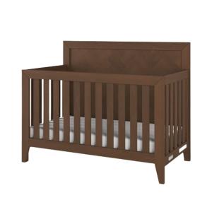 Child Craft Kieran 4-in-1 Convertible Baby Crib, Wooden Nursery Furniture Converts to Toddler Bed Daybed & Full-Size Bed, Adjustable Mattress Heights, Non-Toxic Baby Safe Finish, Toasted Chestnut | 4-in-1 Crib, Non-Toxic Baby Safe, Adjustable