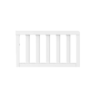Child Craft Toddler Bed Guard Rail Converts London and Hampton 4-in-1 Convertible Crib into Toddler Bed, Made of Pinewood, Non-Toxic Finish (Matte White)