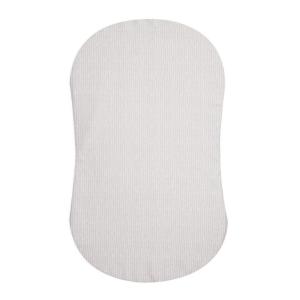 HALO BassiNest Fitted Sheet – 100% Cotton, Soft and Breathable Bassinet Sheet for Babies, 30” x 16” Pre-Shrunk Sheet, Pebble(Herringbone)