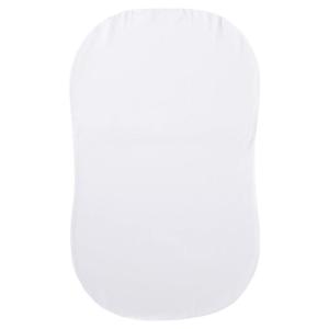 HALO BassiNest Fitted Sheet – 100% Cotton, Soft and Breathable Bassinet Sheet for Babies, 30” x 16” Pre-Shrunk Sheet, Pebble(White Organic)