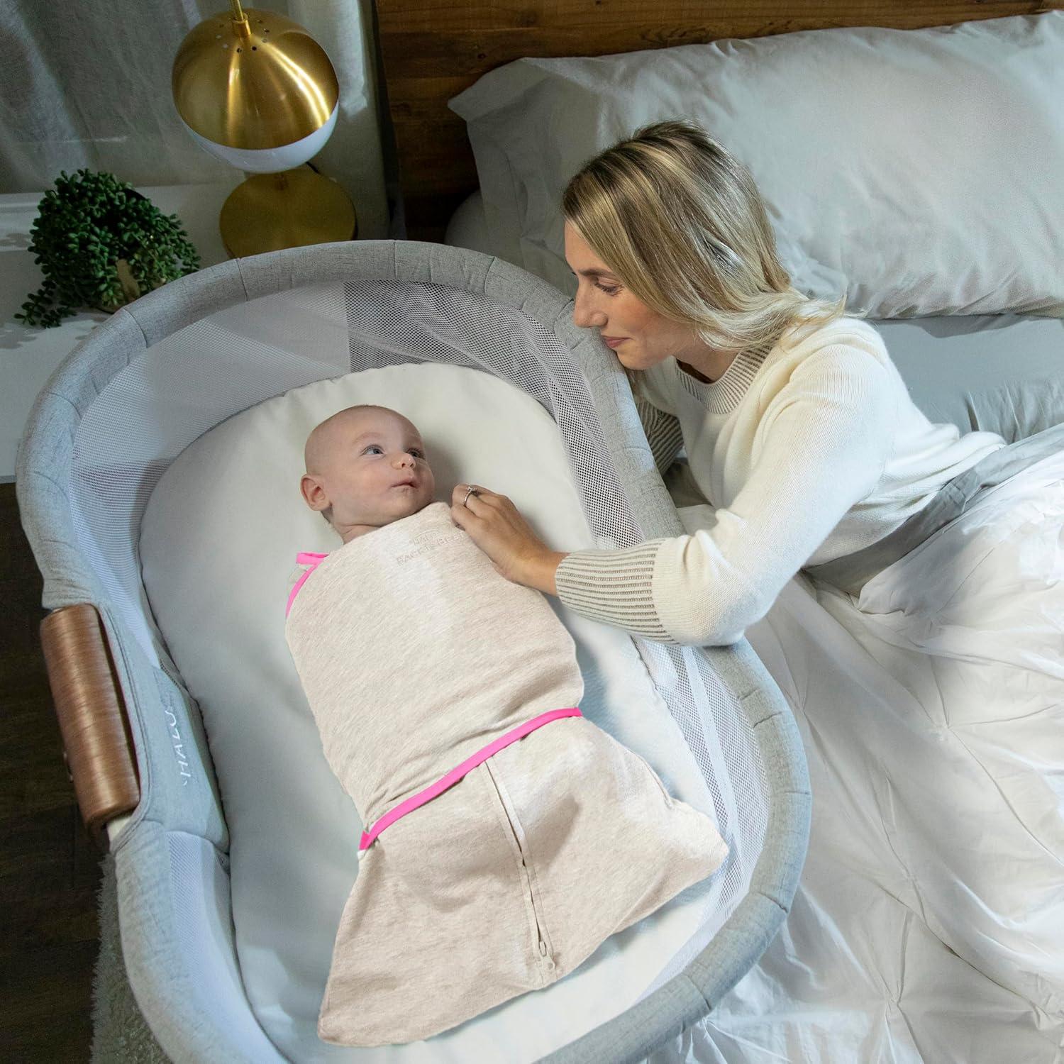 imageHALO Baby Sleepsack Swaddle Wearable Blanket 3Way Adjustable Infant Sleepsack TOG 15 Ideal Temp NavyOrange Small 36 Months 1218 PoundsOatmeal