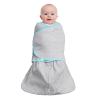 HALO Baby Sleepsack Swaddle Wearable Blanket, 3-Way Adjustable Infant Sleepsack, TOG 1.5, Ideal Temp, Navy/Orange, Small, 3-6 Months, 12-18 Pounds(Heather Grey)