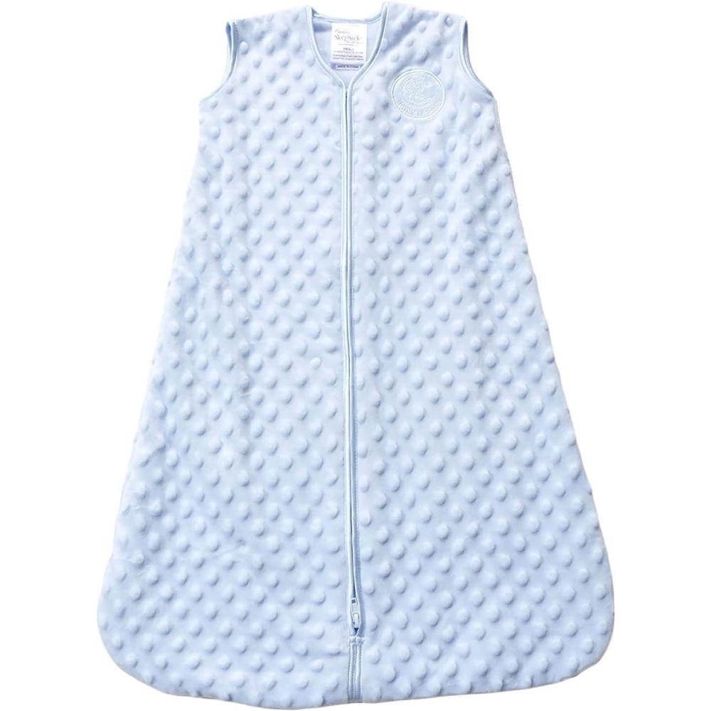 imageHALO Sleepsack Plush Dot Velboa Wearable Blanket TOG 15Blue Plushy Dots