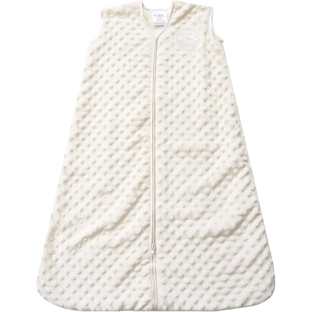 imageHALO Sleepsack Plush Dot Velboa Wearable Blanket TOG 15Cream Plushy Dots