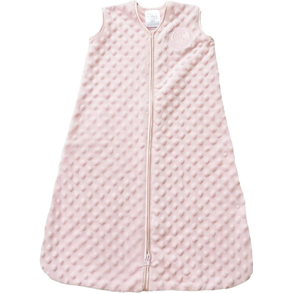 imageHALO Sleepsack Plush Dot Velboa Wearable Blanket TOG 15Pink Plushy Dots
