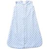 HALO Sleepsack Plush Dot Velboa Wearable Blanket, TOG 1.5(Blue Plushy Dots)
