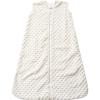 HALO Sleepsack Plush Dot Velboa Wearable Blanket, TOG 1.5(Cream Plushy Dots)