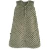 HALO Sleepsack Plush Dot Velboa Wearable Blanket, TOG 1.5(Olive Green Plushy Dot)