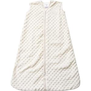 HALO Sleepsack Plush Dot Velboa Wearable Blanket, TOG 1.5(Cream Plushy Dots)
