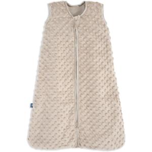 HALO Sleepsack Plush Dot Velboa Wearable Blanket, TOG 1.5(Fawn Grey Plushy Dot)