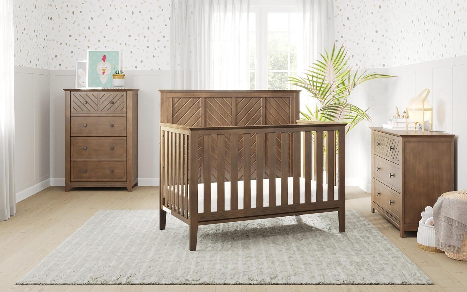 imageChild Craft Atwood 4Drawer Dresser for Nursery or Bedroom Plenty of Storage AntiTip Kit Included to Prevent Tipping NonToxic Baby Safe Finish Cocoa Bean Brown