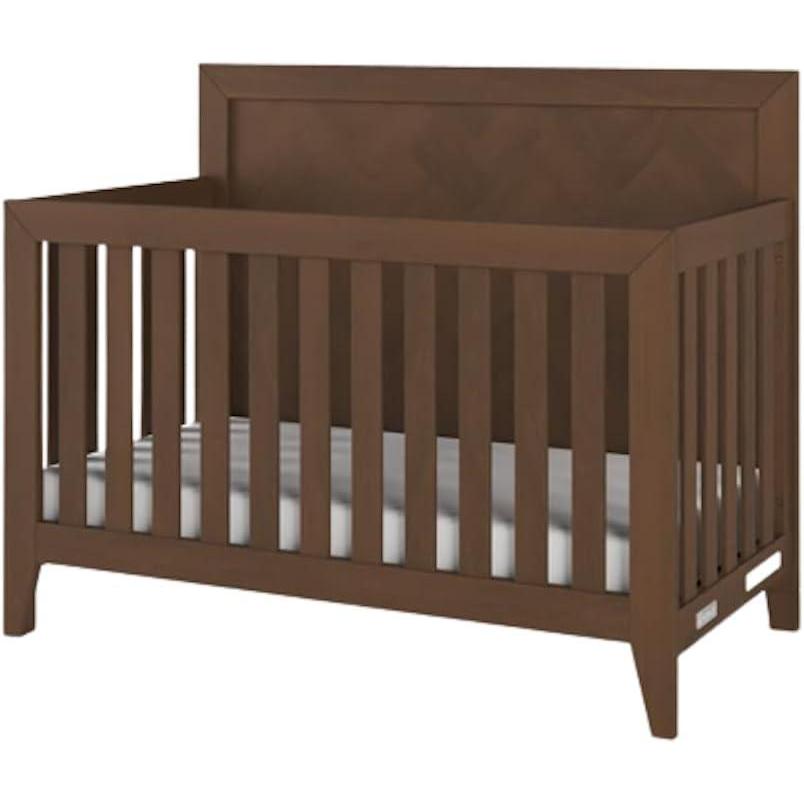 imageChild Craft Kieran 4in1 Convertible Baby Crib Wooden Nursery Furniture Converts to Toddler Bed Daybed amp FullSize Bed Adjustable Mattress Heights NonToxic Baby Safe Finish Crescent Gray  4in1 Crib NonToxic Baby Safe AdjustableToasted Chestnut