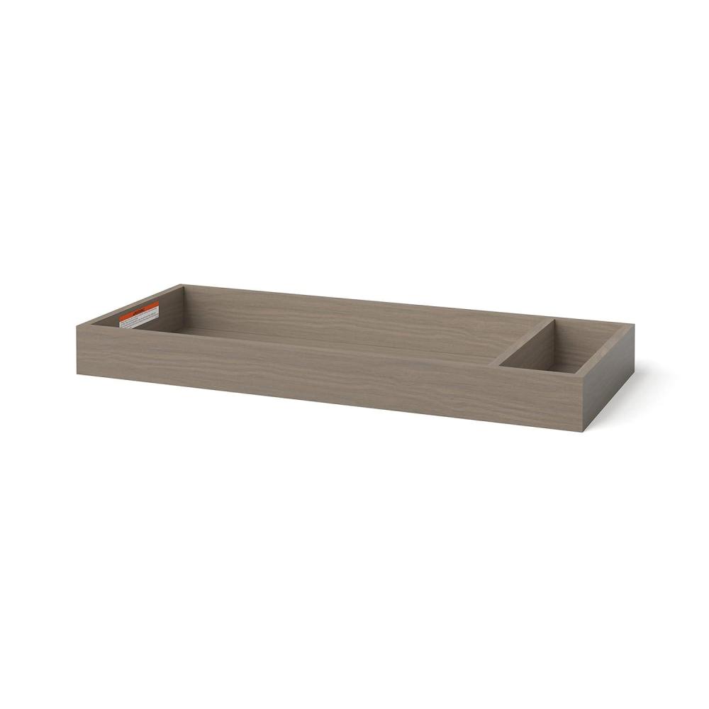 imageChild Craft Kieran Changing Table Topper Convert Dresser into a Changing Table Surface Securely Attaches NonToxic Baby Safe Finish Toasted ChestnutGrey