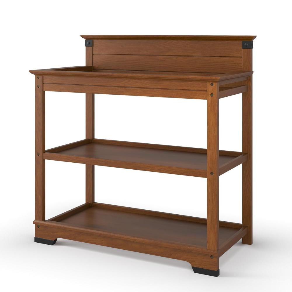 imageChild Craft Redmond Changing Table Topper Convert Dresser into a Changing Table Surface Securely Attaches NonToxic Baby Safe Finish Coach CherryCherry