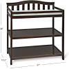 Child Craft Arch Top Infant Changing Table, Water-Resistant Pad and Safety Strap, Anti-Tip Kit Included to Prevent Tipping, Non-Toxic, Baby Safe Finish (Dapper Gray)(Jamocha)
