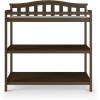 Child Craft Arch Top Infant Changing Table, Water-Resistant Pad and Safety Strap, Anti-Tip Kit Included to Prevent Tipping, Non-Toxic, Baby Safe Finish (Dapper Gray)(Slate)