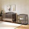 Child Craft Arch Top Infant Changing Table, Water-Resistant Pad and Safety Strap, Anti-Tip Kit Included to Prevent Tipping, Non-Toxic, Baby Safe Finish (Dapper Gray)(Slate)