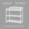 Child Craft Arch Top Infant Changing Table, Water-Resistant Pad and Safety Strap, Anti-Tip Kit Included to Prevent Tipping, Non-Toxic, Baby Safe Finish (Dapper Gray)(Matte White)