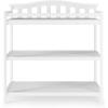Child Craft Arch Top Infant Changing Table, Water-Resistant Pad and Safety Strap, Anti-Tip Kit Included to Prevent Tipping, Non-Toxic, Baby Safe Finish (Dapper Gray)(Matte White)