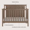 Child Craft Hampton Flat Top 4-in-1 Convertible Crib, Baby Crib Converts to Day Bed, Toddler Bed and Full Size Bed, 3 Adjustable Mattress Positions, Non-Toxic, Baby Safe Finish (Dusty Heather)