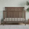 Child Craft Hampton Flat Top 4-in-1 Convertible Crib, Baby Crib Converts to Day Bed, Toddler Bed and Full Size Bed, 3 Adjustable Mattress Positions, Non-Toxic, Baby Safe Finish (Dusty Heather)